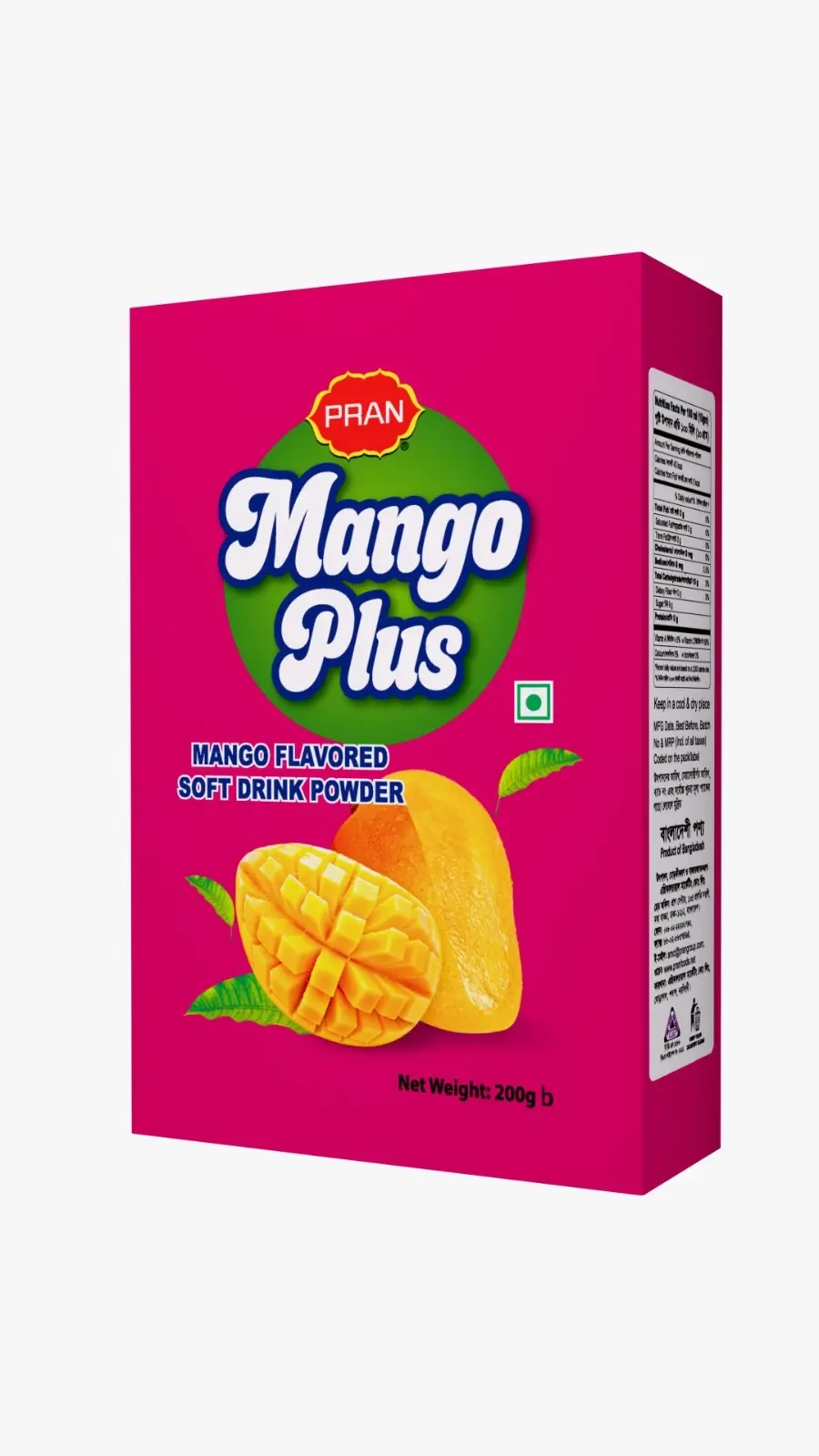 Pran Mango Plus Powder Drinks Pack 200gm
